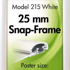 Alumiini Snap -kehys valkoinen A4